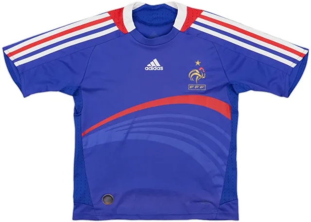 adidas France Mens SS Home Shirt 2007