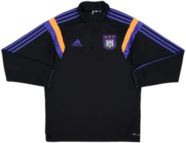 2014-15 Anderlecht adidas 1/4 Zip Drill Top - 8/10 - (L)