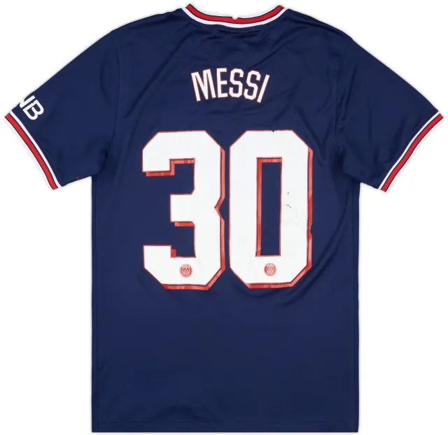 2021-22 Paris Saint-Germain Home Shirt Messi #30 - 5/10 - (S)