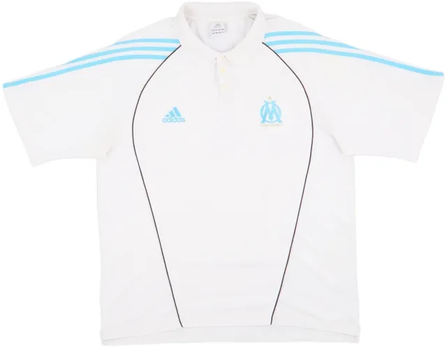 2005-06 Olympique Marseille adidas Polo Shirt - 6/10 - (XXL)