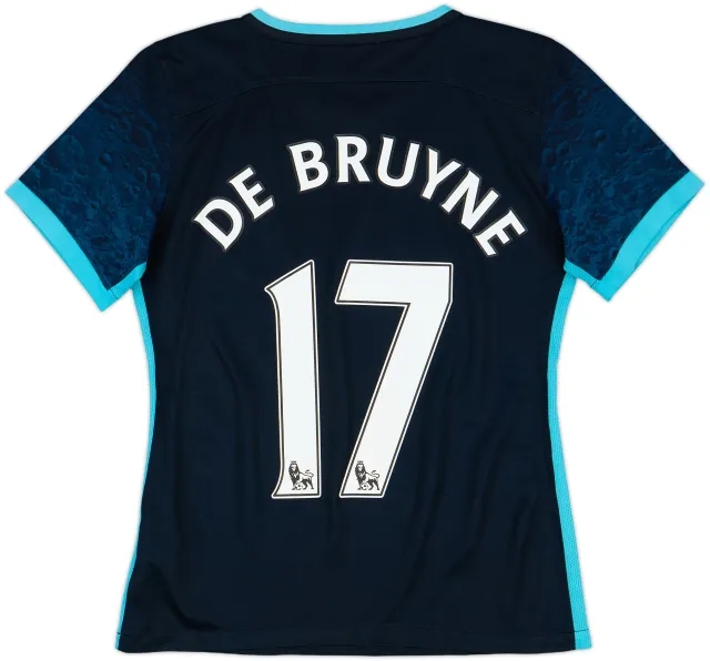2015-16 Manchester City Away Shirt De Bruyne #17 - 8/10 - (Women's S)