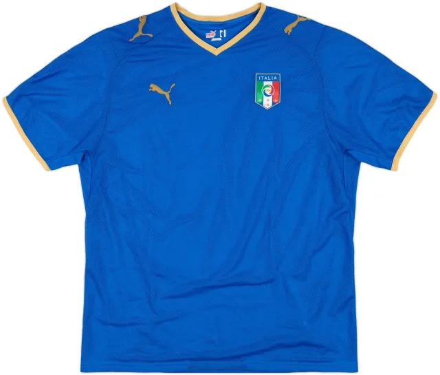 2007-08 Italy Home Shirt - 8/10 - (XL)