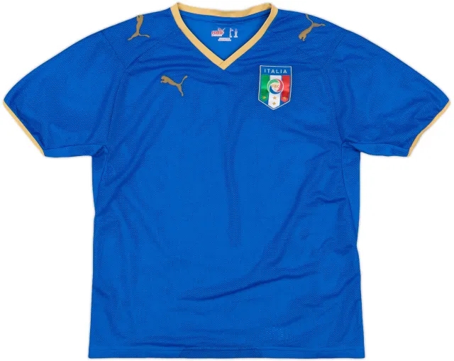 2007-08 Italy Home Shirt - 6/10 - (M.Boys)