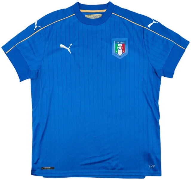 2016-17 Italy Home Shirt - 9/10 - (XL)
