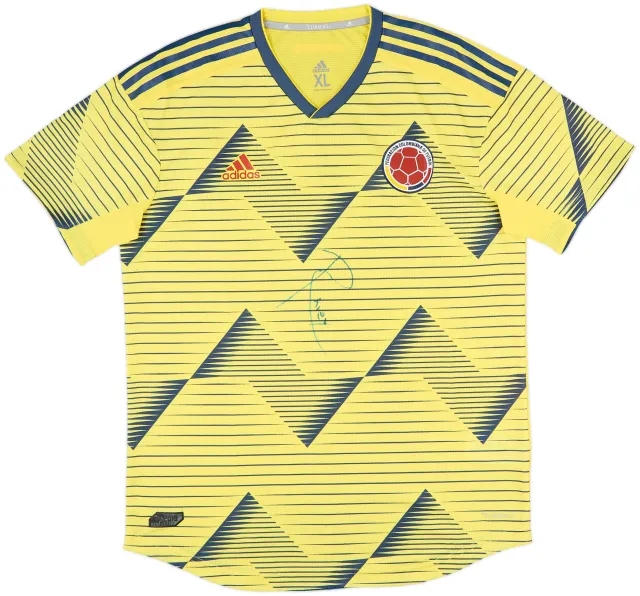 2019-20 Colombia Signed Authentic Home Shirt - 8/10 - (XL)