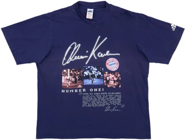 1998-99 Bayern Munich adidas Graphic Tee - 8/10 - (L)
