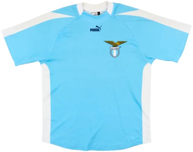 2003-04 Lazio Signed Basic Home Shirt - 6/10 - (L)