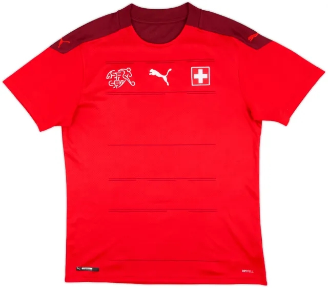 2020-21 Switzerland Home Shirt - 9/10 - (M)
