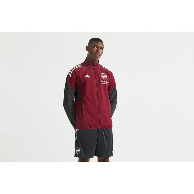 Arsenal adidas 25/26 European Presentation Jacket, Burgundy