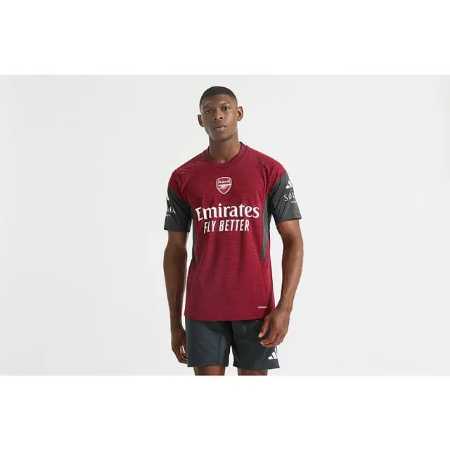 Arsenal adidas 25/26 European Pro Training Shirt, Burgundy