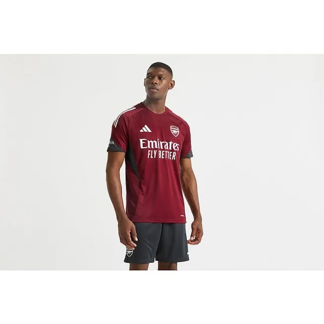 Arsenal adidas 25/26 European Training Shirt, Burgundy