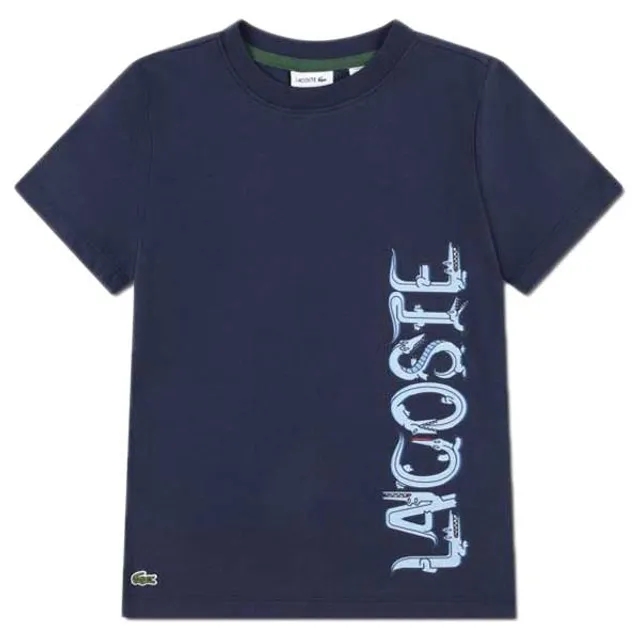 Lacoste Kids Croc Letter Graphic Short Sleeve T-shirt