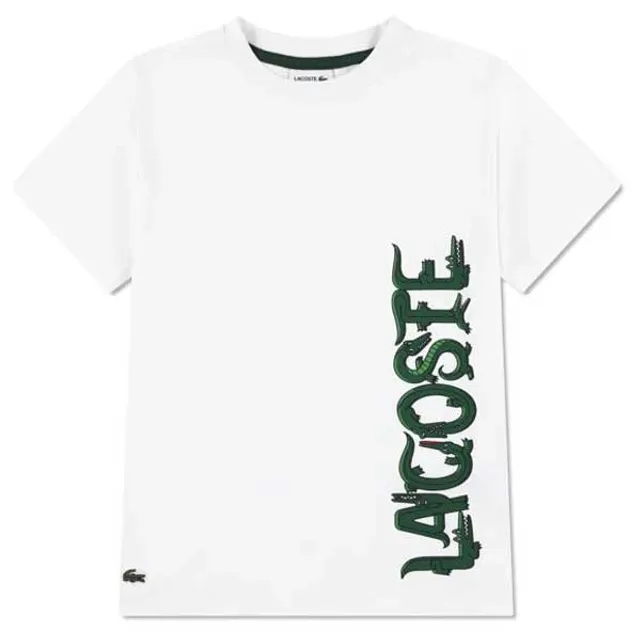 Lacoste Kids Croc Letter Graphic Short Sleeve T-shirt