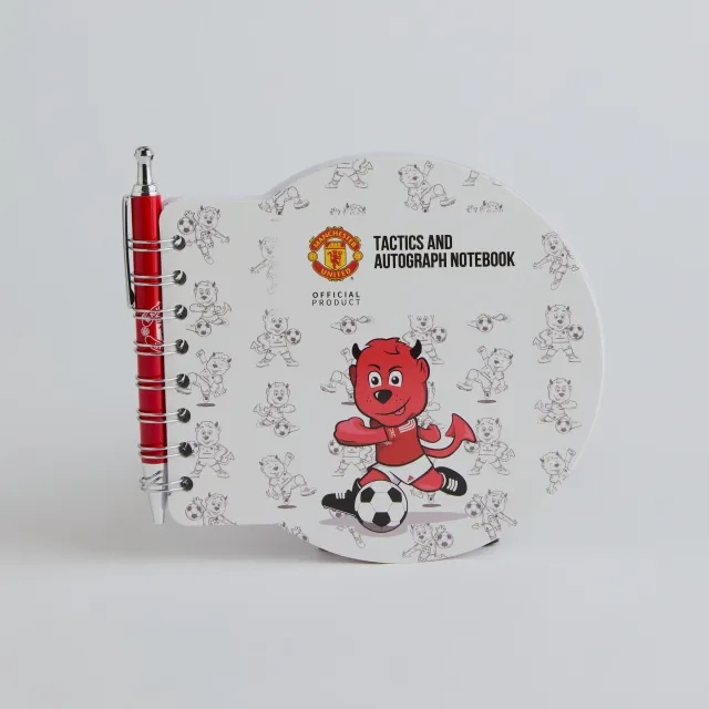 Manchester United Fred the Red Notebook and Pen Set White