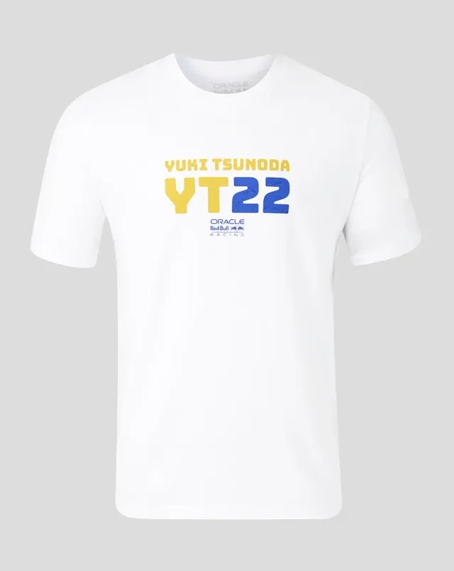 Castore Oracle Red Bull Racing Unisex Yuki Tsunoda 22 Graphic T-shirt - Caviar