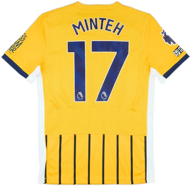 2024-25 Brighton Match Issue Away Shirt Minteh #17