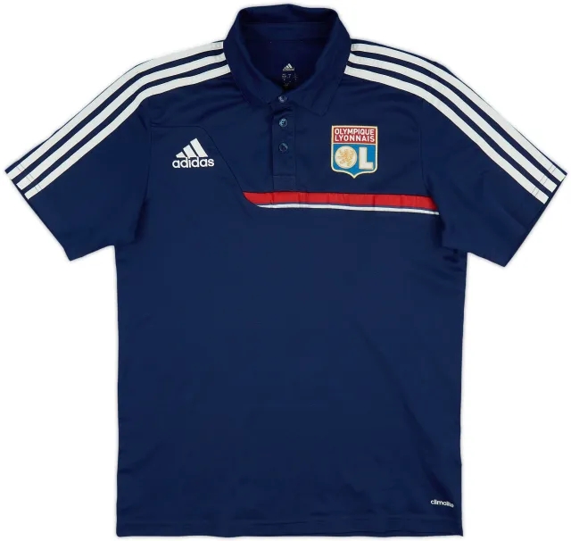 2012-13 Lyon adidas Polo Shirt - 8/10 - (S/M)