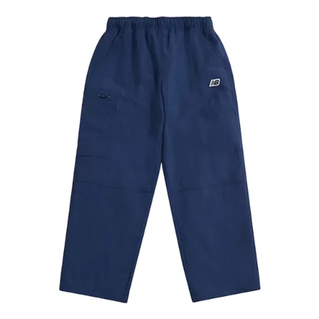New Balance Boys Premium Parachute Pant in Blue Nylon Woven