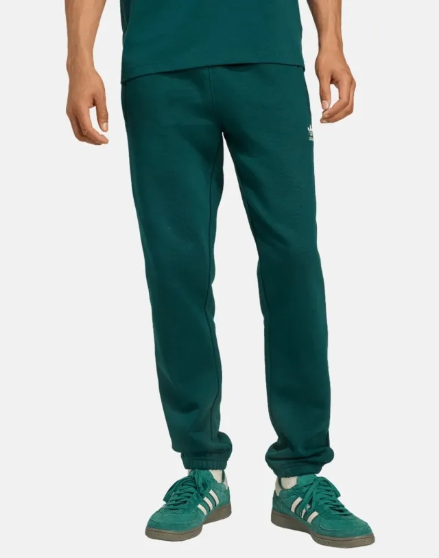 Men's Adidas Originals Essential Trefoil Joggers in Green 