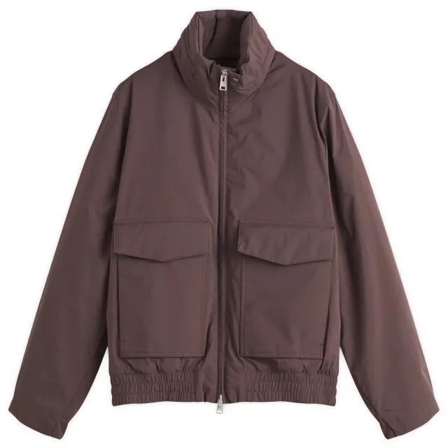 Norse Projects Men's Kastrup Gore-Tex Windstopper Bomber Jacket Seal Brown