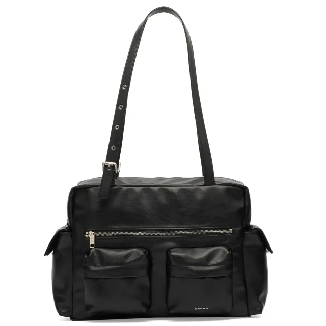 SAMO ONDOH Women's Pocket Utility Bag - Large Nappa Black