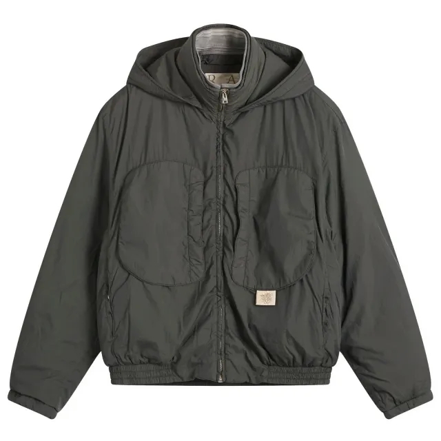 Ranra Men's Purs Padded Nylon Hoodie Jacket Peat