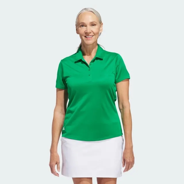 adidas Women&#39;s Solid Performance Short Sleeve Polo Shirt