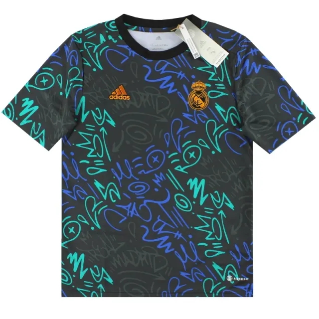 2021-22 Real Madrid adidas Pre-Match Shirt *BNIB* Youth - Real Madrid / BNIB 