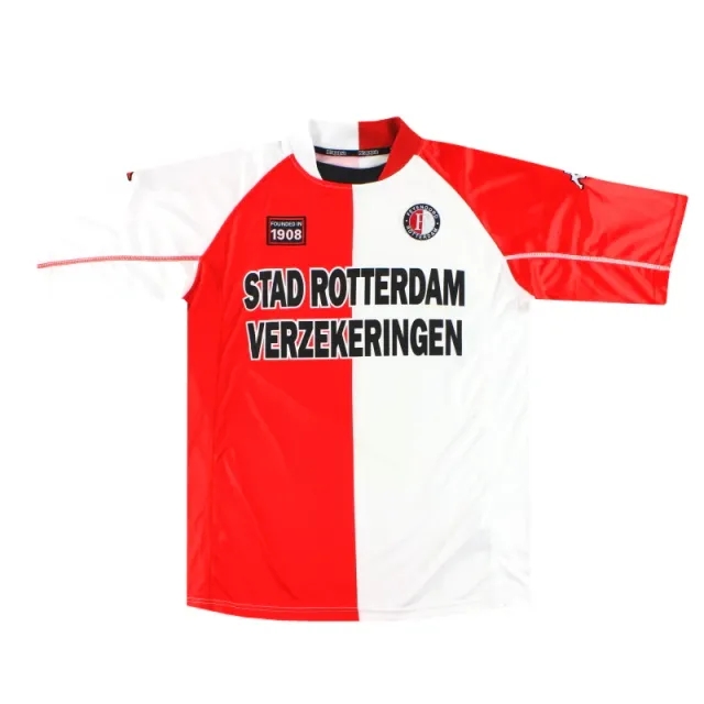 2002-03 Feyenoord Kappa Home Shirt L - Feyenoord / Excellent 
