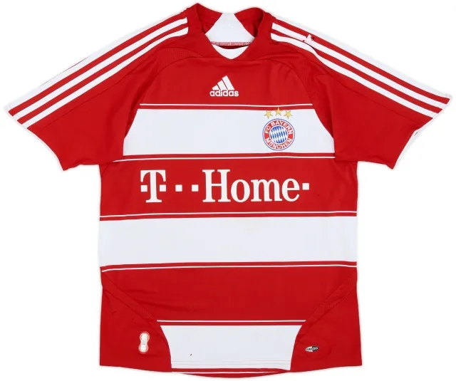 adidas Bayern Munich Boys SS Home Shirt 2007/08