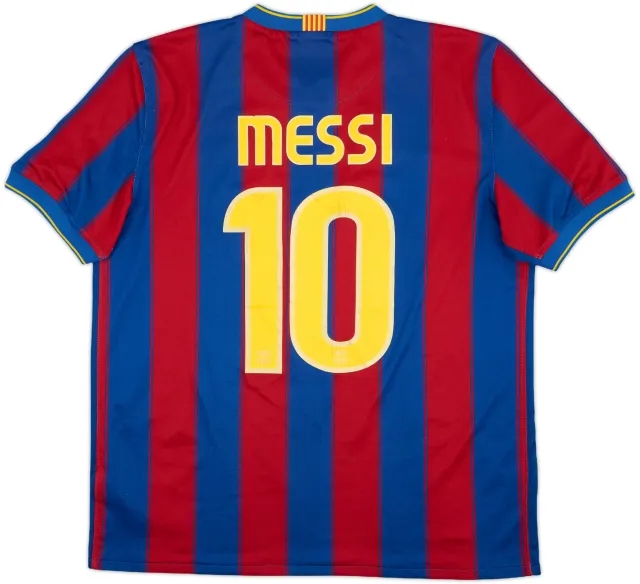 2009-10 Barcelona Home Shirt Messi #10 - 5/10 - (L)
