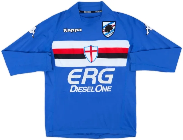 2005-07 Sampdoria Home L/S Shirt - 4/10 - (S)