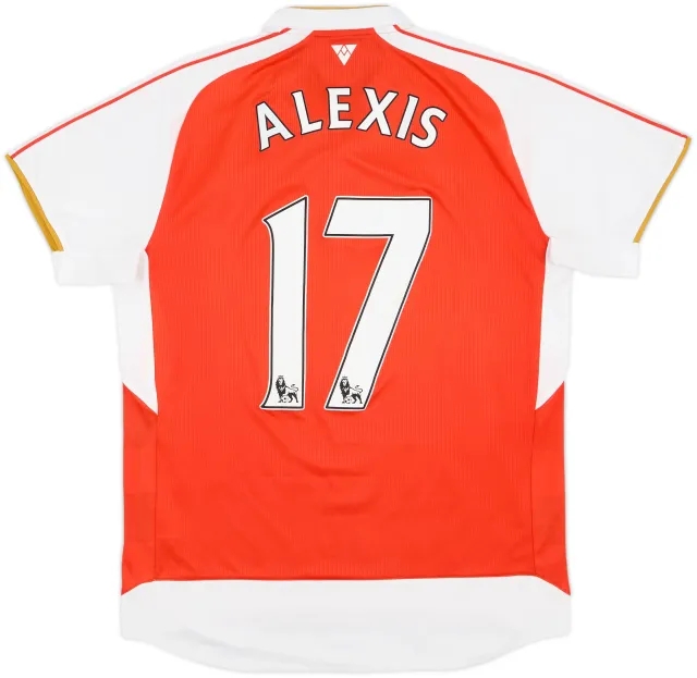 2015-16 Arsenal Home Shirt Alexis #17 - 8/10 - (L)