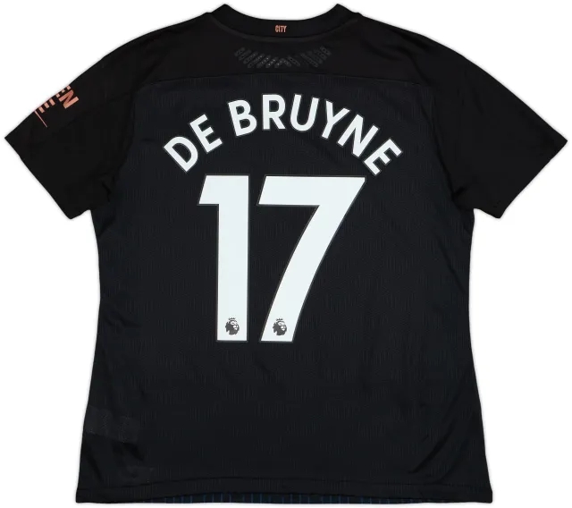 2020-21 Manchester City Authentic Away Shirt De Bruyne #17 - 10/10 - (Women's XL)