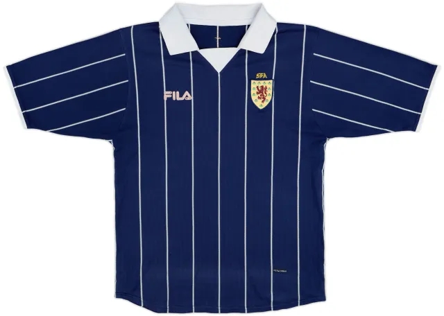 Fila Scotland Mens SS Home Shirt 2002