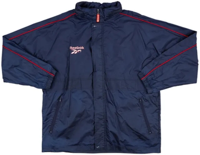 1998-99 Atletico Madrid Reebok Hooded Rain Jacket - 5/10 - (L)