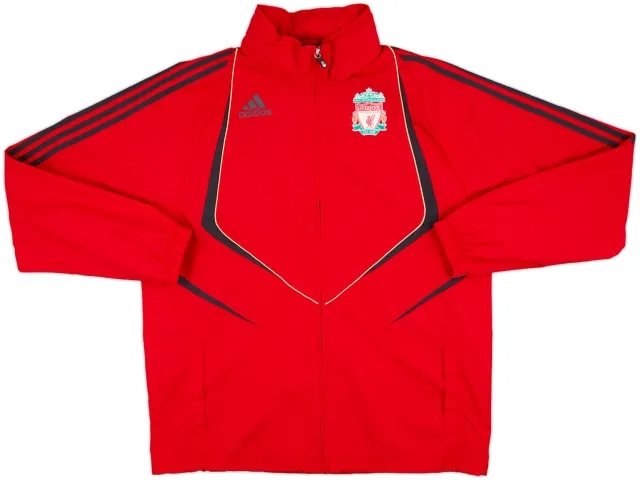 2009-10 Liverpool adidas Hooded Rain Jacket - 8/10 - (L)
