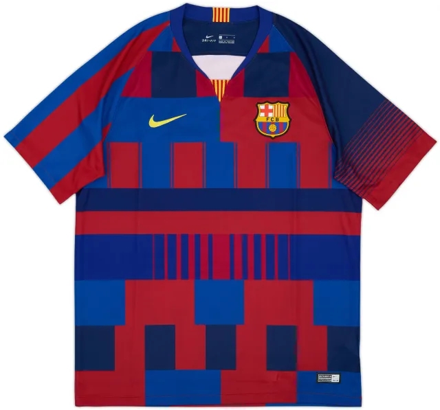 2018-19 Barcelona Nike Mash Up Training Shirt - 10/10 - (L)