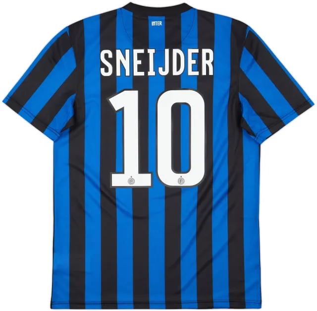 2011-12 Inter Milan Basic Home Shirt Sneijder #10 - 9/10 - (M)