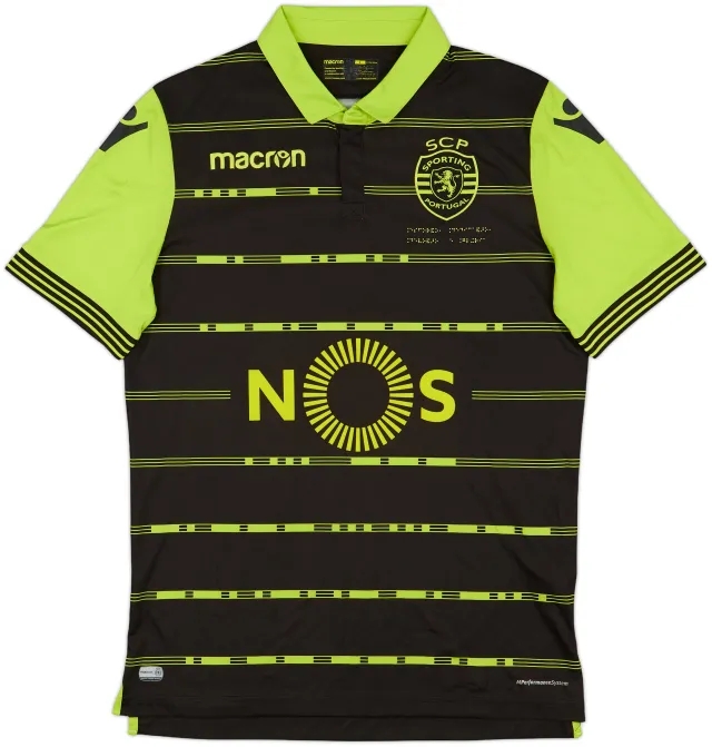 Macron Sporting Lisbon Mens SS Away Shirt 2017/18