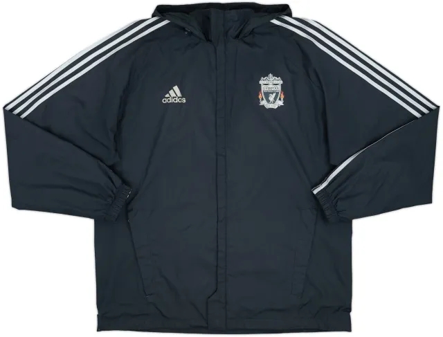 2011-12 Liverpool adidas Hooded Rain Jacket - 8/10 - (L/XL)