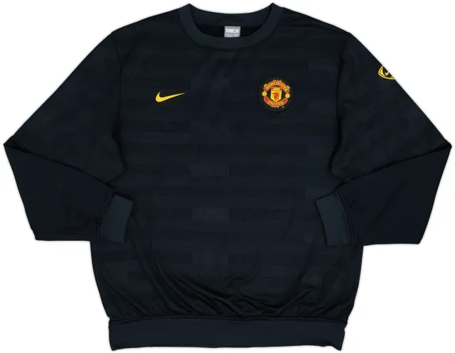 2009-10 Manchester United Nike Sweat Top - 10/10 - (XL)