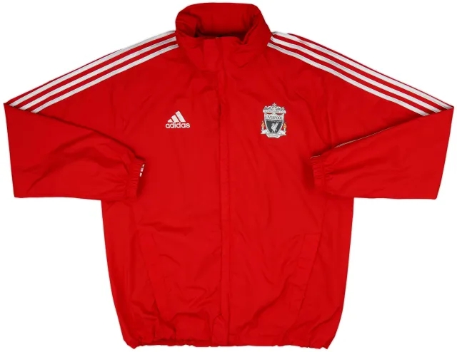 2011-12 Liverpool adidas Hooded Rain Jacket - 9/10 - (L/XL)