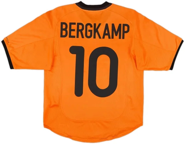 2000-02 Netherlands Home Shirt Bergkamp #10 - 6/10 - (S)