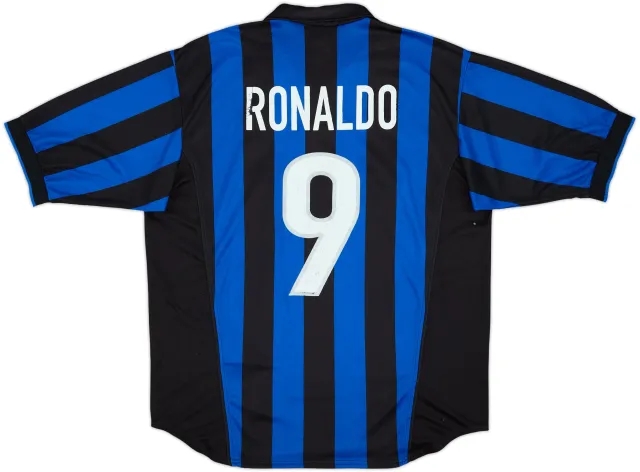1998-99 Inter Milan Home Shirt Ronaldo #9 - 5/10 - (L)