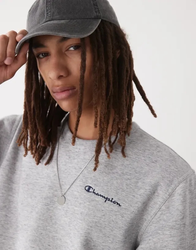 Champion Crewneck Sweatshirt In Grey