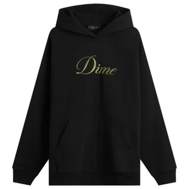 Dime Men's Cursive Hoodie Black