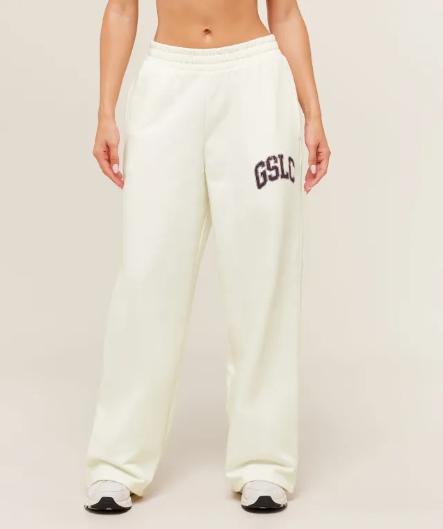  GSLC Lifting Club Straight Leg Joggers - Soft White