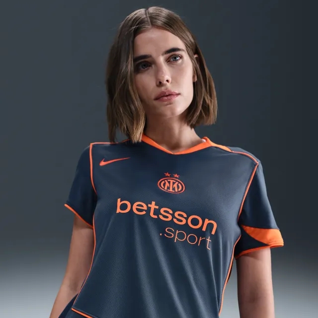 Inter Milan 2025/26 Stadium Third Women's Nike Dri-FIT Total 90 Football Replica Shirt - Blue - Polyester