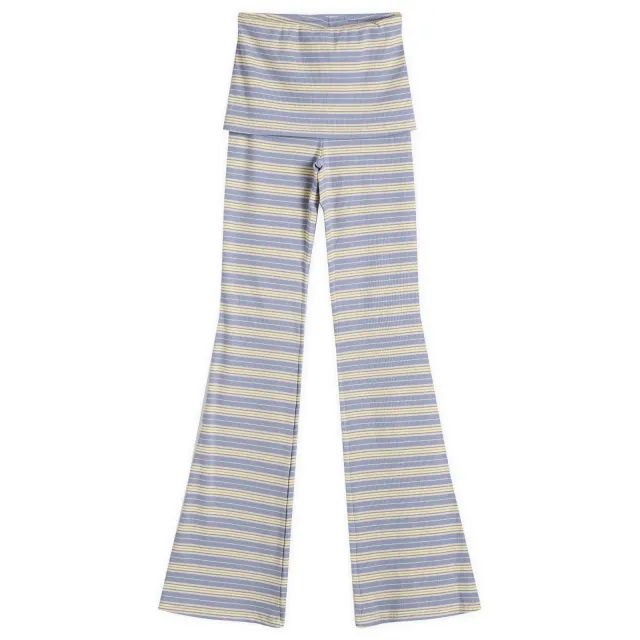 SUNDAYFRUITMARKET Women's Flared Trousers Skyblue